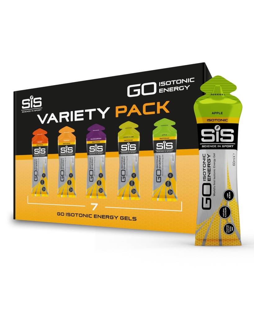 Nauka w sporcie 60 ml Energia Gel Variety - opakowanie po 7