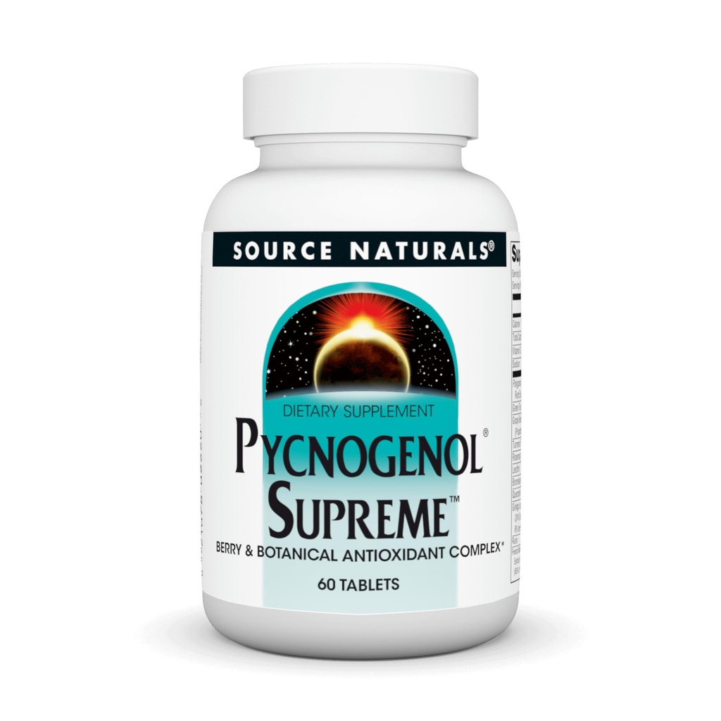 Źródło Naturals Pycnogenol Supreme, Berry & Botanical Antioksydant Complex * - 60 tabletek