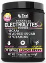 Proszek Zeal Electrolyte - 90 Służenia 124; Proszek Keto Electrolytes 124; Cukier zerowy, BCAA, B- Witaminy 124; Potas, Cynk, Magnezu 124; Napoje do hydrolizy proszkowe do odzysku 124; Jagody cytryny