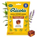 Ricola Original Herb Cough Drops, 45 Count, Cough Suppressant & Throat Relieving Drops with Naturally Sourced Menthol, Liasing Herbal Taste for Coughs & Throat Irritation Symptom Relief