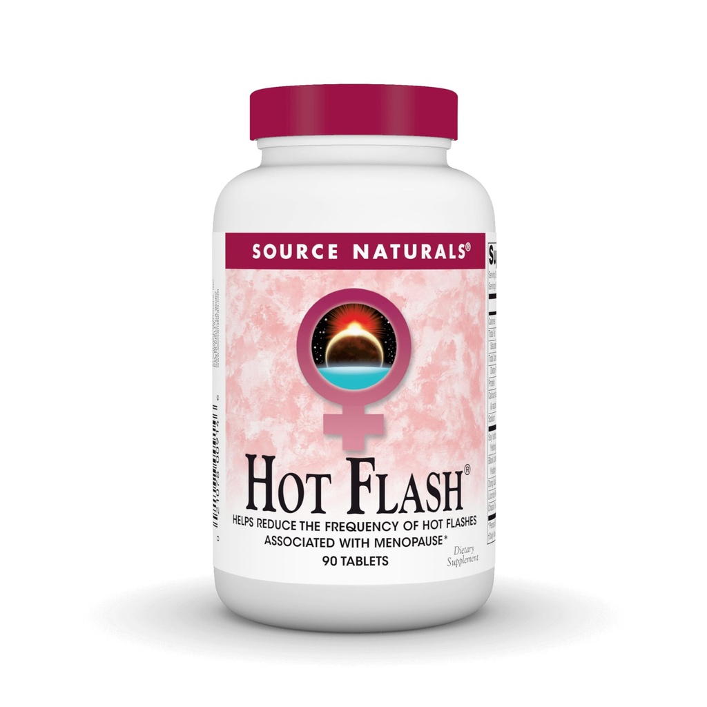 Źródło Naturals Hot Flash, Pomaga zmniejszyć częstotliwość Hot Flash * - 90 tabletek