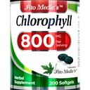FITO MEDIC 's Lab - Chlorofil - Czysty - 800 mg na służbę- 200 Softgels - Chlorofil kapsułki -Detox Cleanse, Suplementy Zielonych - Chlorofil Pills - Ultra wysoka Absorpcja.