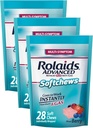 Rolaids Advanced Antacid Plus Anti- Gas Softchews, 28 Count, Mieszane Berry, Heartburn and Gas Relief (Opakowanie 3)