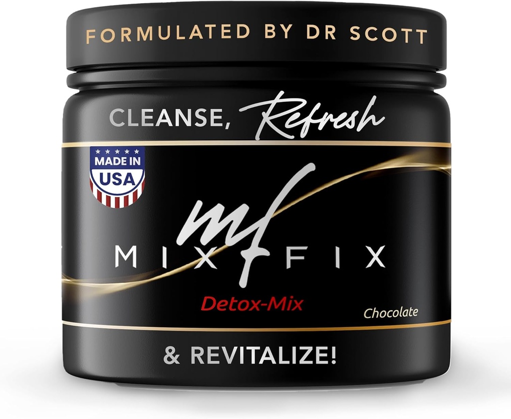 Mix- Fix Full Spectrum Detox Proszek - Naturalne Codzienne Czyszczenie do Trawienia Zdrowia i Witalności - roślinne Wegańskie Oczyszczanie Wątroby Proszek - Delikatnie wspiera Detoksykacji ciała 124; Czekolada (30 Słupki)