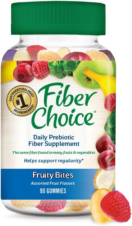 Fiber Choice Gummies Fruity Bites, Różne owoce, 90 Gummies