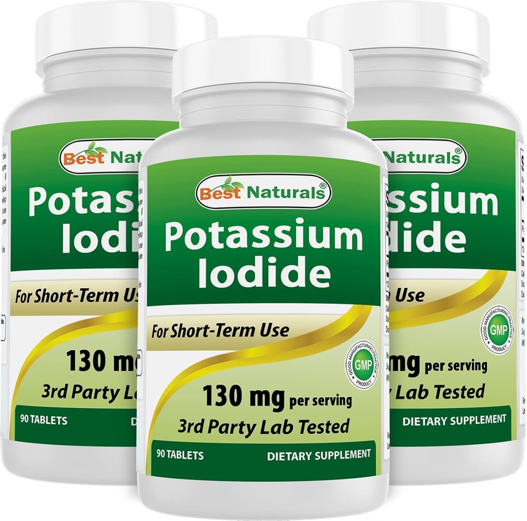 Najlepsze Naturals Potasu Jodide 130 mg na Serving - Suplement diety, 90 Tabletki (3)