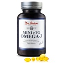 Dr.Brian Fish Oil Supplement 130 Softgel, Wysoce Absorbowany RTG Mini Omega 3 Fish Oil Capsule z EPA / DHA Fatty Acids Witamina D E, 500mg rTG Omega- Wsparcie Heart Brain Immune Health No Fishy Taste