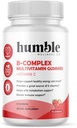 B- Complex Gummies Multivitamin + Witamina C: Witamina B12, B7, B6, B3, B5, B9. Wsparcie energii i nastrojów, Wsparcie metabolizmu, Wsparcie immunologiczne, Gluten Free, Nie GMO, Wegan, 30 Służenie