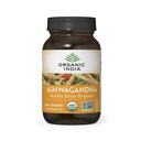 ORGANIC INDIA Ashwagandha Kapsułki - Organic Ashwagandha Suplement - Vegan Ashwagandha Koot, Gluten- Free, Kosher, Non-GMO, Wspiera Relief Stress, Energia i Sen - 90 Kapsułki