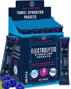 Numery KLUCZOWE Pakiety proszkowe Electrolytes - Pyszne Blue Malina 40 Pakiety nawadniające - Podróże Hydration Powder - No Sugar, No Calories, Gluten Free - Made in USA