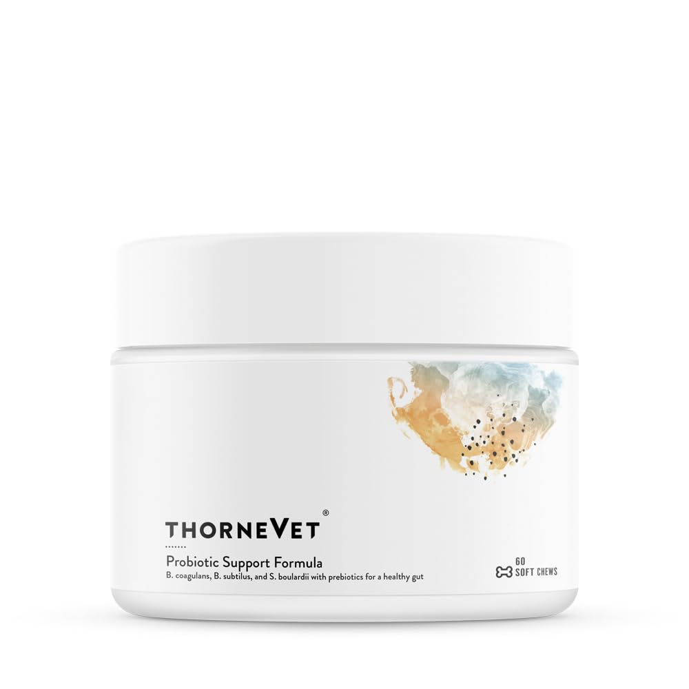 ThorneVET Probiotic Support Formuła - Wsparcie żołądkowo-jelitowe dla psów, kotów i koni 60 Soft Chews