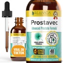 Prostavec Advanced Prostate Supplement - Liquid Formula for Faster Absorption with Pygeum, Saw Palmetto, Stinging Nettle + Turmeric & Damiana - Vegan, Non-GMO - 2 fl oz