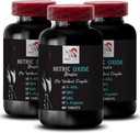 Dodatek do ćwiczeń - NITRIC OXIDE BOOSTER - suplementy tlenku azotu dla mężczyzn, suplement wspomagający tlenek azotu, suplement wytrzymałościowy, wzmacniacz wytrzymałości, wsparcie treningu, energia fitness 3 Butelka 180 Tabs