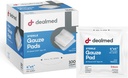 Dealmed 4 "x 4" Sterylny Gauze Pads (100 Hrabia) Jednorazowe i indywidualne zapakowane medyczne Gauze Pads, Produkt do pielęgnacji rany zestaw pierwszej pomocy i udogodnienia medyczne (Opakowanie 1)