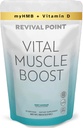 Vital Muscle Boost - Premium myHMB i suplement witaminy D3 dla składników odżywczych - Opatentowany HMB proszek 3000mg- dla zdrowych mięśni, Energia & Wibrant Aktywne Żywość- Wspiera syntezę i siłę białka
