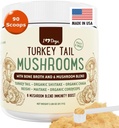 iHeartDogs Indyk Grzyb ogonowy dla psów na grudki, grudki i lipomy z Bone Broth i 6 Mushroom Blend Powder