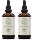 HerbEra Stephania Root B120 (2pcs) Bezalkoholowy Herbal Extract Tincture, Concentrated Liquid Drops Natural Stephania Root (Stephania Tetrandra) Suszony Root (2x4 fl oz)