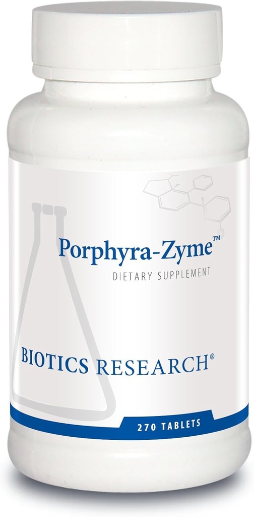 Biotics Research Porphyra Zyme Chlorophyll Concentrat, Heavy Metal Wiążąca Pojemność, Detoksykacja, 270 Tabletki
