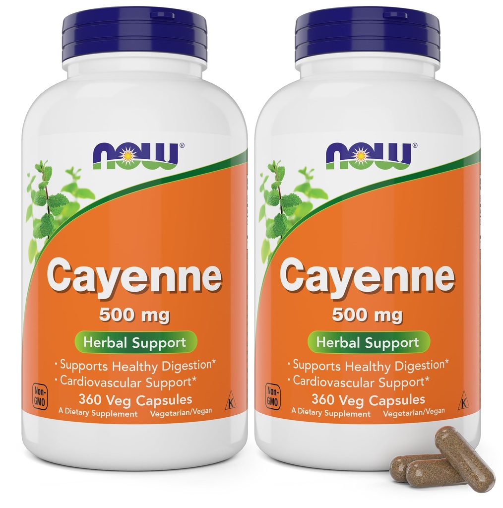 Teraz Cayenne (Capsicum annuum) 500 mg, 360 kapsułki Veg (opakowanie po 2)