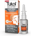 Tukol Max akcja Nasal Spray, Oxymetazoline Nasal Decongestant Spray dla dorosłych, szybko Stuffy Nose & Sinus Congestion Relief, 12- Godzina Nose Decongestant, 0,5 fl oz