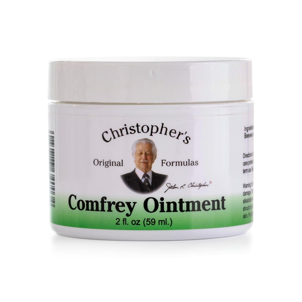 Christopher 's Original Formaas Comfrey Ointment, 2 Ounce - Herbal Ointment with Organic Comfrey Leaf in a Natural Beeswox and Olive Oil Base