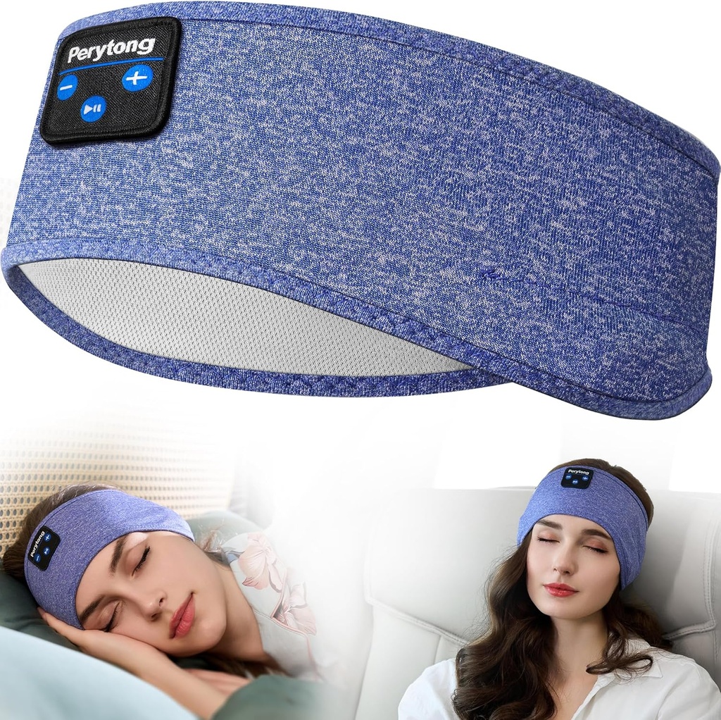 Perytong Sleep słuchawki, Bluetooth Sports słuchawki z Ultra- cienkie HD głośniki Stereo Idealne do snu, trening, jogging, joga, bezsenność, podróż samolotem, medytacja