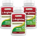Najlepsi naturalni L- Arginina 500 mg 250 kapsułek (250 liczenie (opakowanie po 3))