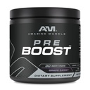 Amazing Muscle pre Boost OF 124; 30 Servings OF 124; 324 Grams Powder OF 124; Pre Workout Supplement OF 124; Made in USA (30 Servings, Natural Grape Candy)