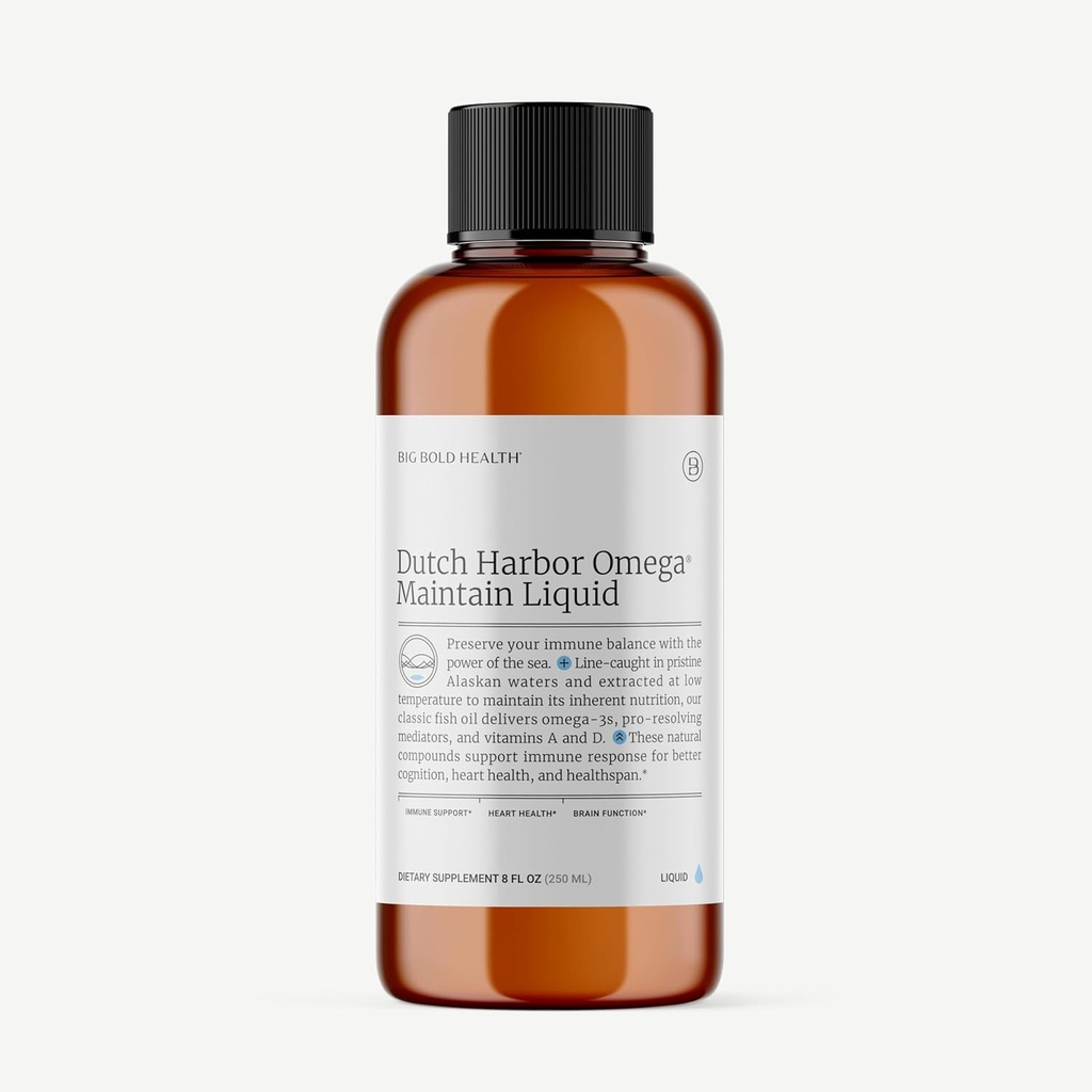 2 Supply Month - Dutch Harbor Omega ™ Between 124; 8 oz., 50 Servings, Natural Lemon Flavor Between 124; Wild Alaskan Cod Liver Fish Oil Oil 124; Zawiera Omega-3 Kwasy tłuszczowe z DPA, DHA, & EPA