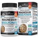 Bisglicynian magnezu Suplement chelatowany - Wysoka absorpcja Suplement magnezu do mięśni, kości i stawów, Non-Laxative, w pełni buforowane, Non-GMO, Maksymalna biodostępność - 360 Kapsułki