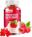 Glucynian magnezu Gummie - Suplementy magnezu bez cukru dla dorosłych i dzieci, Wysoka absorpcja Gummies magnezu Żelatyna Free (60 Licznik (Opakowanie 1))