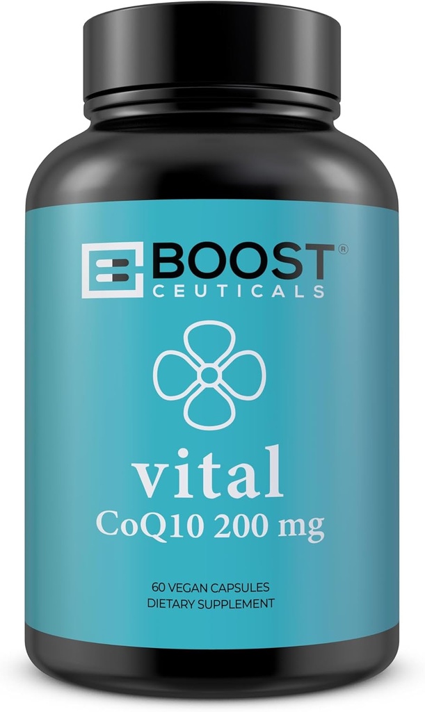 CoQ10 200mg co 124; Wysoka Absorpcja Coq10 z bioperiną co 124; Czysty CoQ10 Vegan Nie GMO co 124; Brak stearatów Nie Gluten co 124; 60 200 mg kapsułki