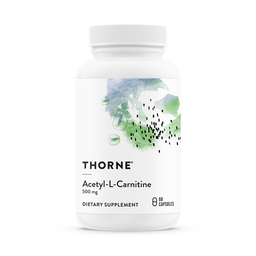 Cône - Acetyl- L- Karnityna - 500 mg - Wspomaga funkcje mózgu & Zdrowe odczucia nerwowe w dłoniach i stopach * - Gluten, Dairy & Soy- Free - 60 kapsułki