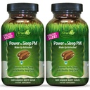 Irwin Naturals Power to Sleep PM - 120 Płynne Soft- żele, Pack of 2 - z Melatonin, GABA, Ashwagandha, Valerian Root & L- Theanine - 120 Łączne służby