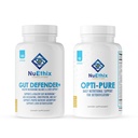 NuEthix Kombinacje Detoksykacji i Mikrobiomu Balance Supplement Zestaw Opti- Pure, 30 Służenia i Gut Defender +, 90 Służenia