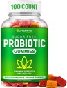 Probiotyczne gumki dla dorosłych i dzieci Max Siła 5 Miliard CFU 124; Organic Sugar Free Gummies for Digestive Health British 124; 100 Hrabia Vegan Gluten Free Chewable Gummies dla mężczyzn Kobiety i dzieci
