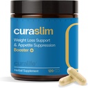 Curaslim Weight Loss Supplement Agrestive 124; 10 Naturalnych składników, Berberine, 5HTP, Chrom, Saffron Agregat 124; Apetite Suppressant, Metabolity Booster, Wsparcie energetyczne 124; 120 Kapsułki