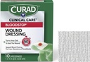 CURAD BloodStop ® Rana opatrunek 124; 1 "x 1" 124; Gaza hemostatyczna pomaga zatrzymać krwawienie szybko 124; Dla cięć, ściernice lub krwotoki z nosa 124; 10