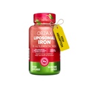 ORZAX Żelazo suplement 25 mg - Liposomalne Technologi- Wysoka biodostępność 90 Kapsułki roślinne, Pomaga Nowa produkcja komórek krwi, Non- Constipting, Non- GMO & Gluten Free, dla kobiet, Mężczyźni, Dorośli