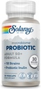 SOLARAY Mycrobiome Probiotic Adult 50 Plus Formuła, Probiotyki dla kobiet i mężczyzn, Zdrowa trawa, Metabolizm, Energia, Colon i Urynary Tract Wsparcie, 30 Miliard CFU, 30 Służenia, 30 VegCaps