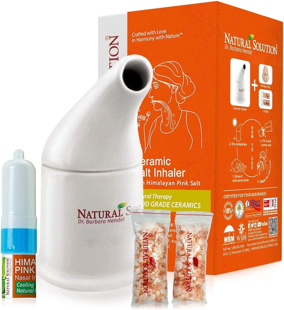 Naturalne rozwiązanie NS5061 Inhaler soli, różowy