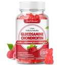 softbear Glukozamina Gummie Chondroitin, Glukozamina wolna od cukru Suplement z Elderberry Turmeric Supports Joint Health & Antioksydant, Malina Smakowane 60 Count