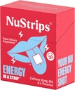 NuStrips ™ Fast- Rozpuszczanie paski energii z 50mg kofeiny, L- Theanine & Witamina B12 - Natychmiastowa energia i Focus Bez Jitters lub Crash - Działa szybciej niż kawa - Odświeżanie cytryny - 30 Paski