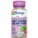 SOLARAY Tart Cherry & Selery Nasienie 124; Zdrowe poziomy kwasu moczowego, Joint, Odzyskiwanie mięśni i wsparcie snu 124; 60 VegeCaps