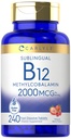 Carlyle B12 Witamina 2000 μg 124; 240 Szybkie rozpuszczenie tabletek 124; Podjęzykowe Methylcobalamina 124; Berry Flavor 124; Wegetarian, Non-GMO & Gluten