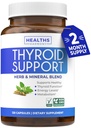 Thyroid Support with Iodine - 120 Capsules (Non-GMO) Improve Your Energy - Ashwagandha Root, Zinc, Selenium, Vitamin B12 Complex - Thyroid Health Supplement for Women and for Men - 60 Day Supply
