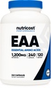 Nutricost EAA kapsułki 1200mg, 240 kapsułki - podstawowe aminokwasy, 120 Servings - Non- GMO, Gluten Free & Vegan