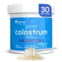 Zena Nutrition Bovine Colostrum Powder Supplement, 1000mg Pure Colostrum, Wspiera zdrowie immunologiczne i trawienne, Promotes Gut Health, Keto, Gluten Free, Fat Free, Grass Fed, Unflavored, 30 Służenia