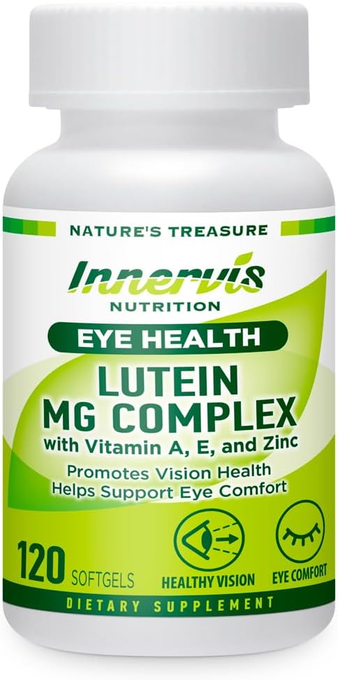 Lutein & Magnez - Wsparcie dla zdrowia i komfortu oczu, Przeciwutleniacz, 120 Softgels