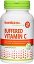 Nutric Biotic Buffered Witamina C, 500 Mg, 100 Czapki 124; Witamina C klasy farmaceutycznej z wapnia, magnezu, potasu i cynku 124; Przeciwutleniacz & Kolagen Wsparcie 124; Non-GMO & Gluten Free